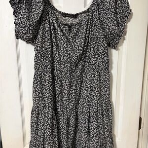 Floral Puff Sleeve Sun Dress